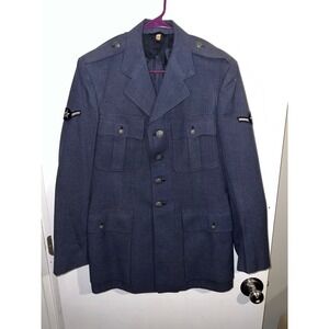 Vintage US Air Force USAF Dress Uniform Service Jacket Blue Size 40L